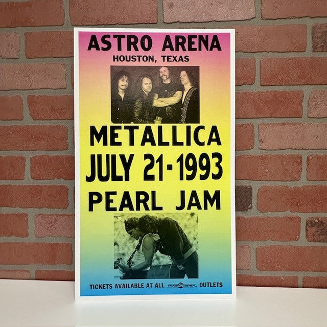 Concert Poster - Metallica And Pearl Jam-hotRAGS.com