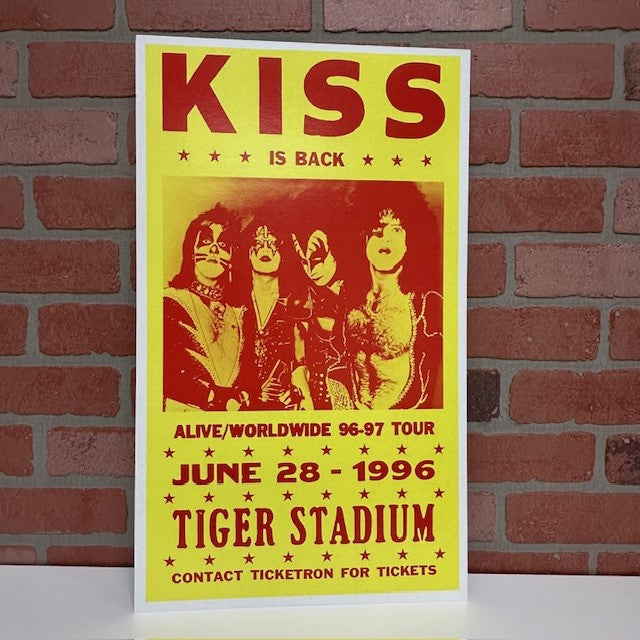 Concert Poster - Kiss Tiger Stadium-hotRAGS.com