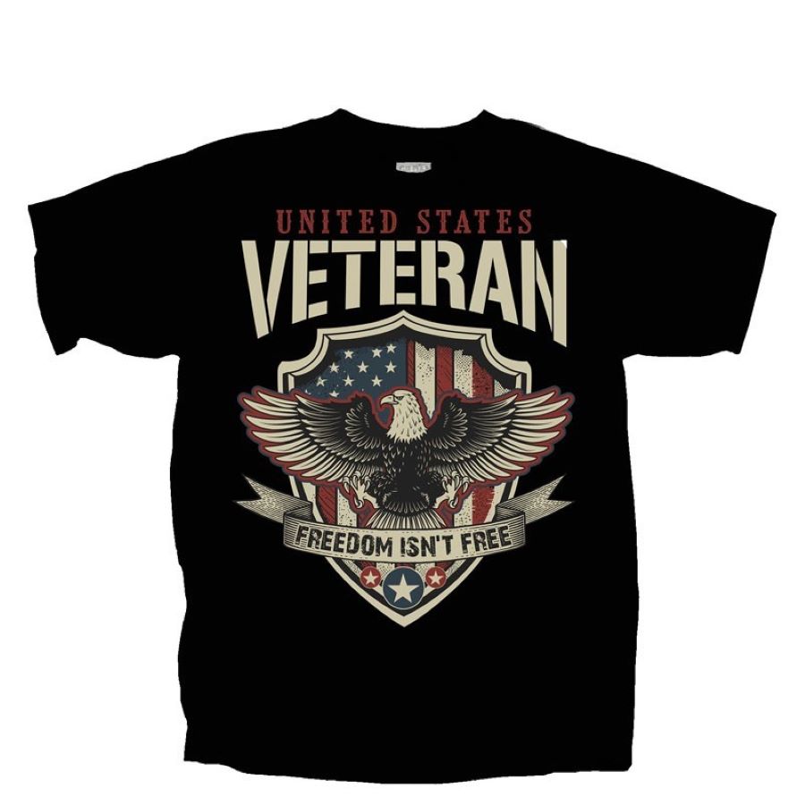 T SHIRT - United States Veteran Eagle Flag - hotRAGS.com