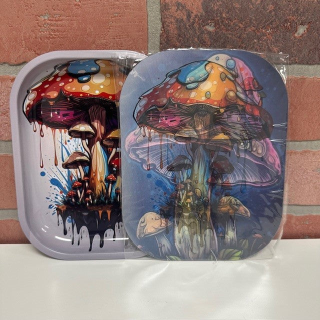 Tray - 3D Mushrooms- 7x6-hotRAGS.com