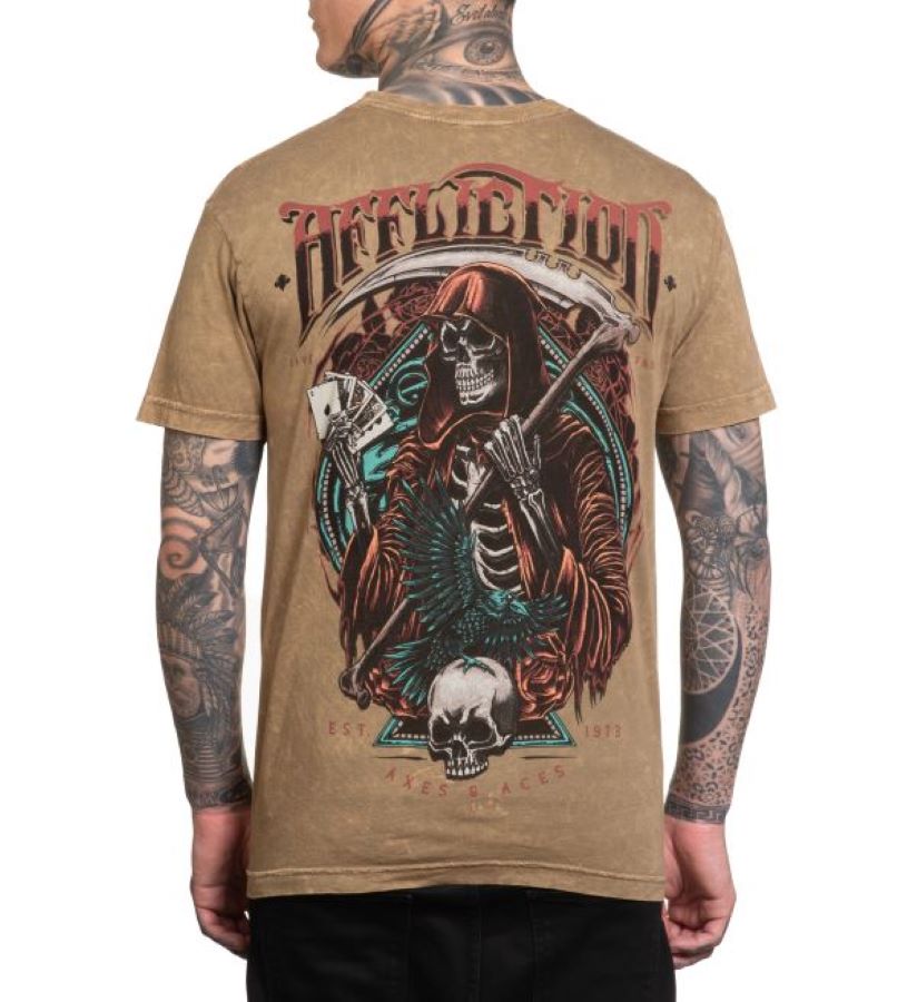 T Shirt - Affliction Axes Aces-hotRAGS.com