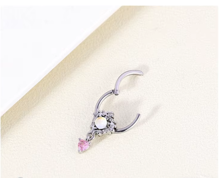 Septum - 16g Heart Dangle-hotRAGS.com