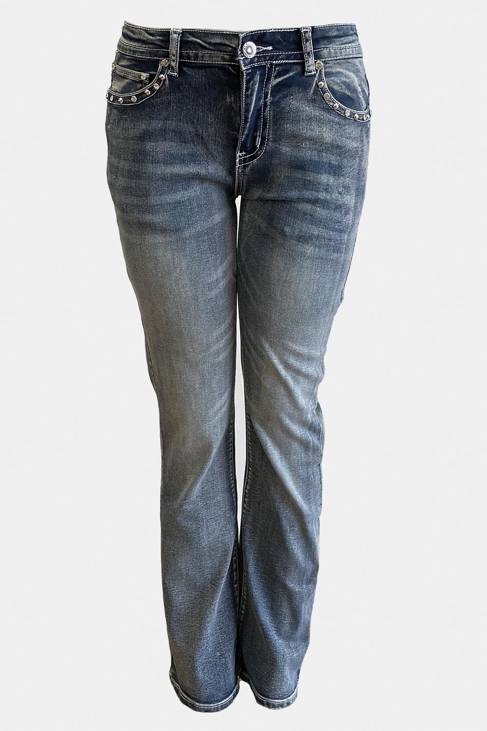 DENIM - DOUBLE SKULL WING POCKET-hotRAGS.com