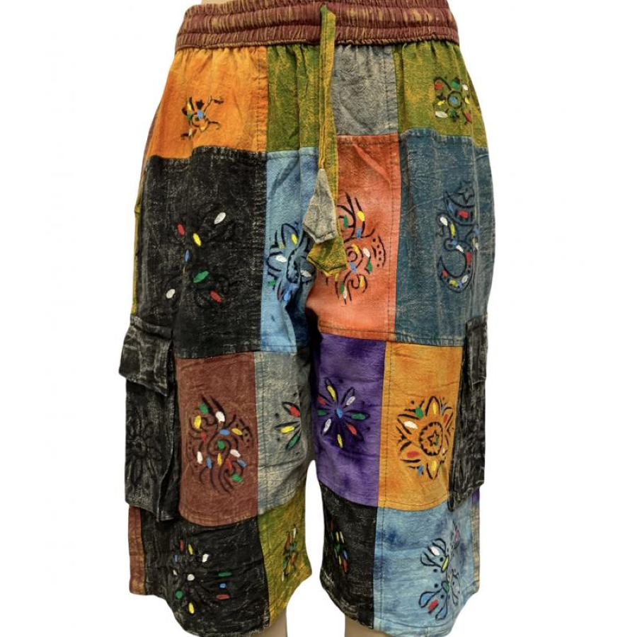 Shorts - Long Patchwork Cotton-hotRAGS.com