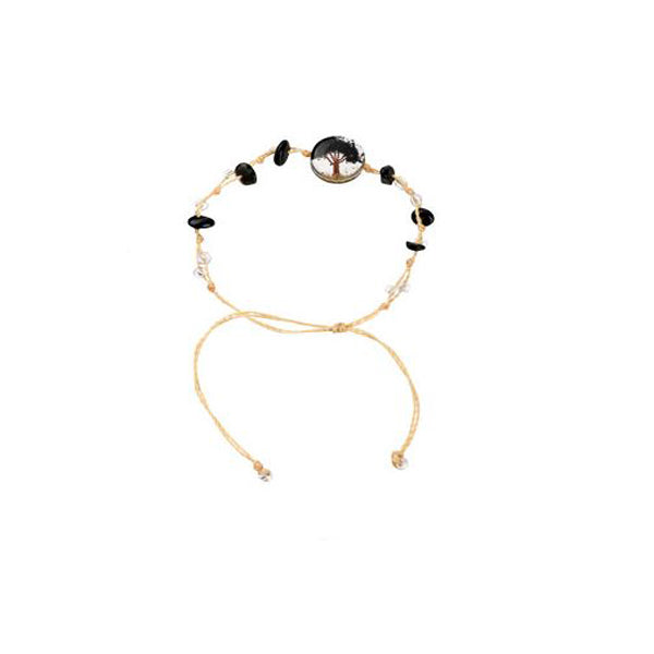 BRACELET - PULL TIE TREE - ONYX-hotRAGS.com