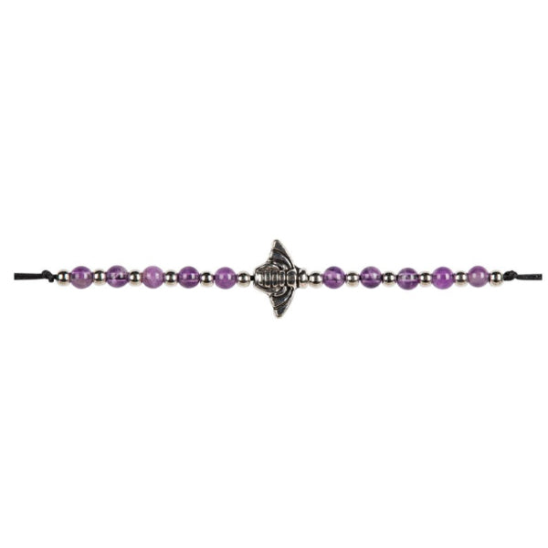 BRACELET - PULL TIE MOTH - Amethyst-hotRAGS.com