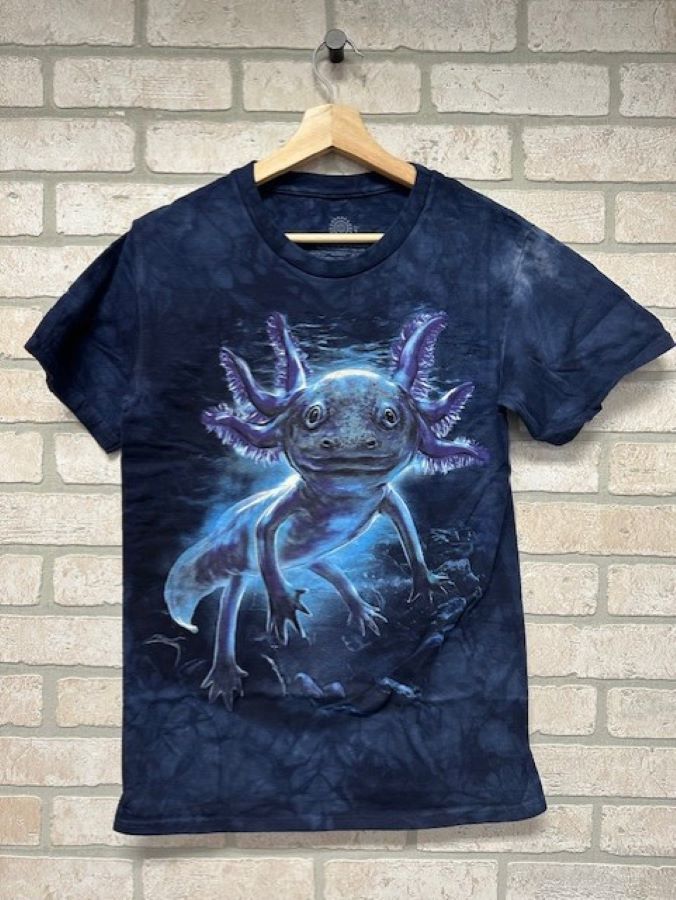 T Shirt - Black Axolotl Tie Dye - hotRAGS.com