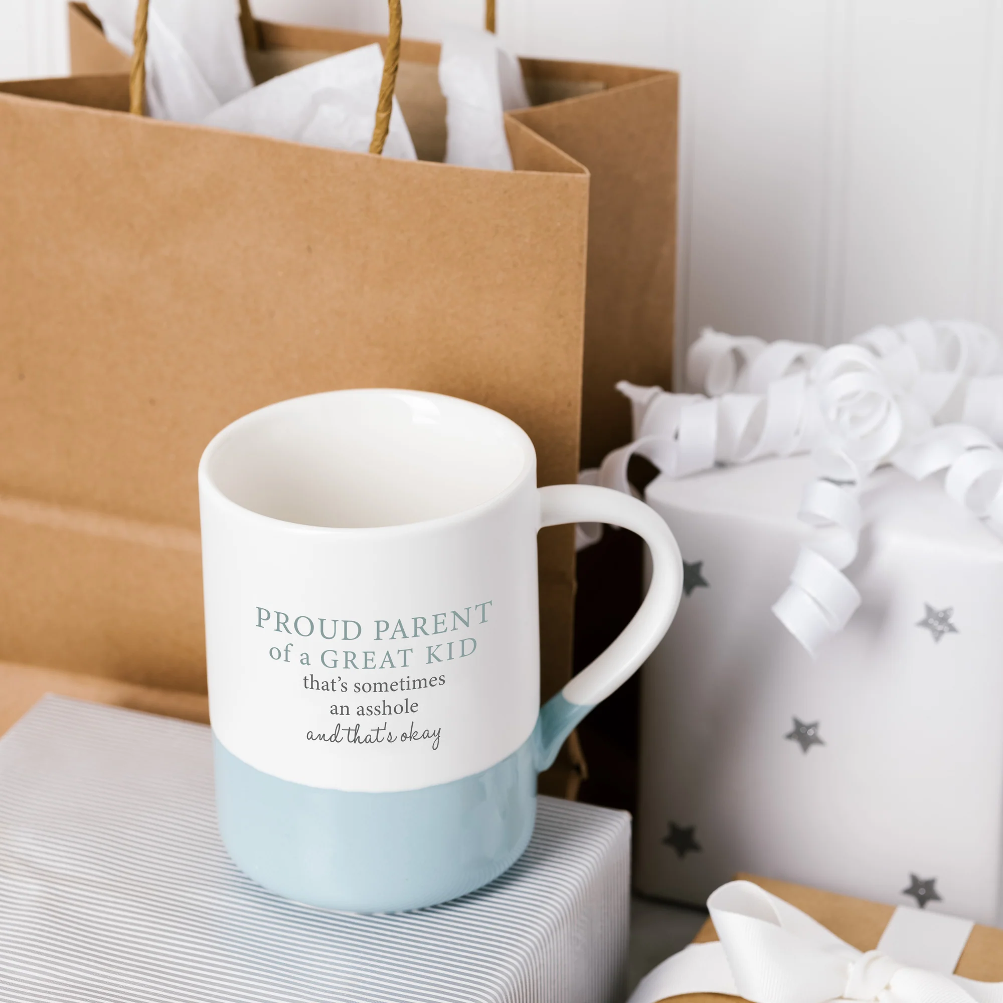 Mug - Proud Parent Of A Great Kid That's Is Sometimes An Asshole- 18oz - hotRAGS.com