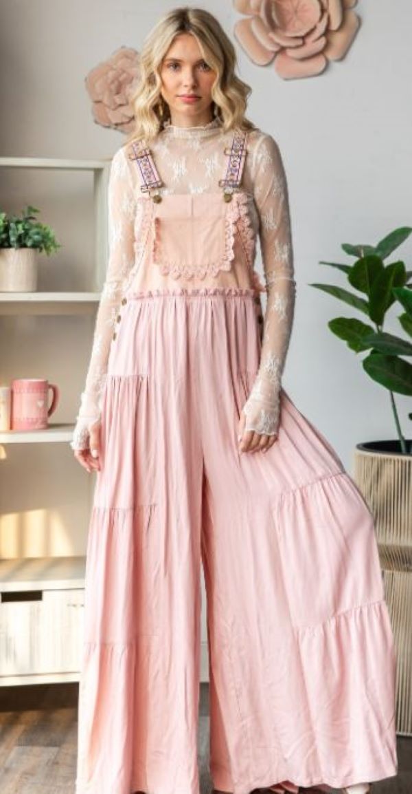 Overalls - Flowy Pink-hotRAGS.com