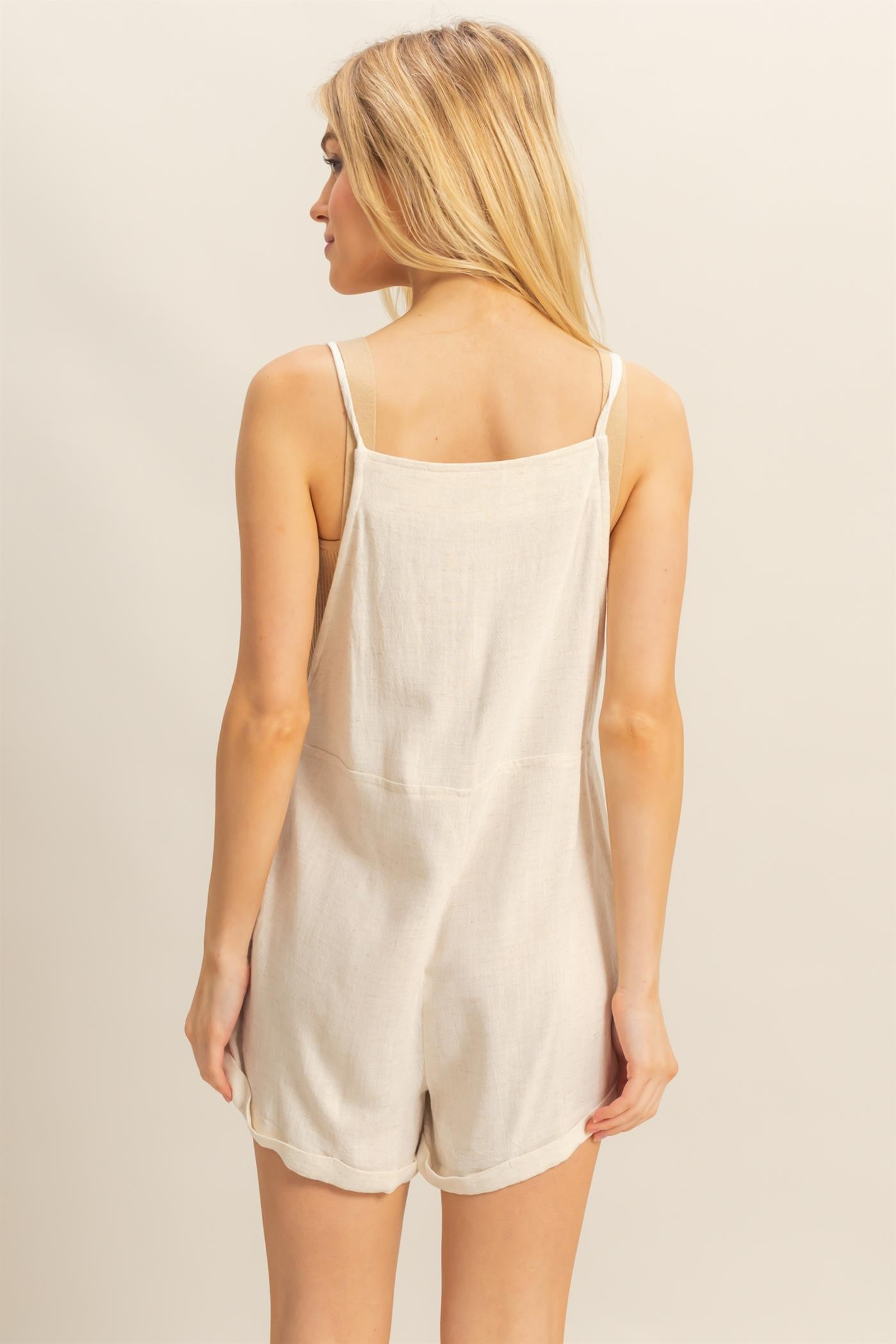 OVERALLS - SHORTS - OATMEAL-hotRAGS.com