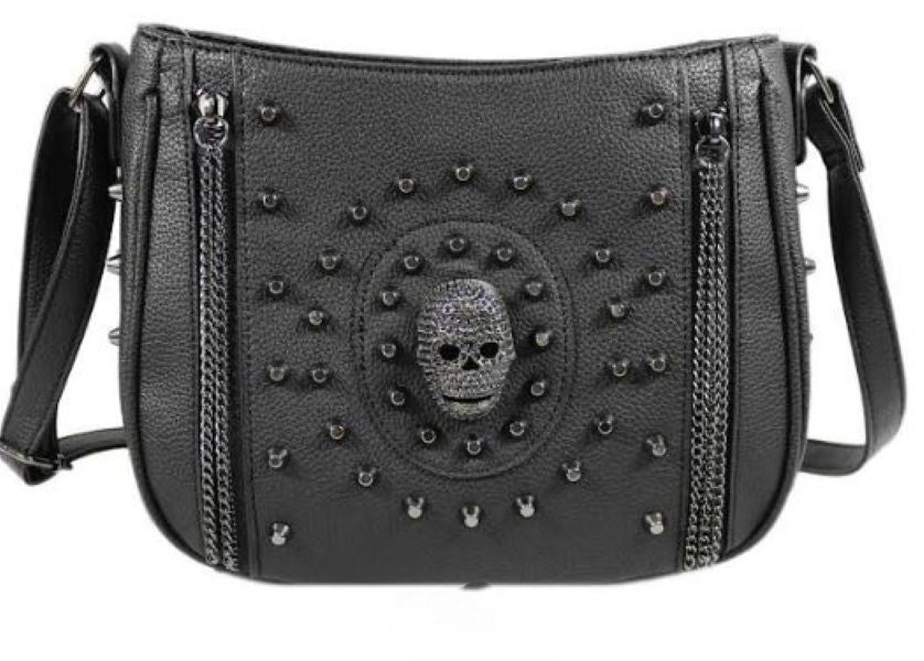 Bag - Skull Zipper Front Skull - hotRAGS.com