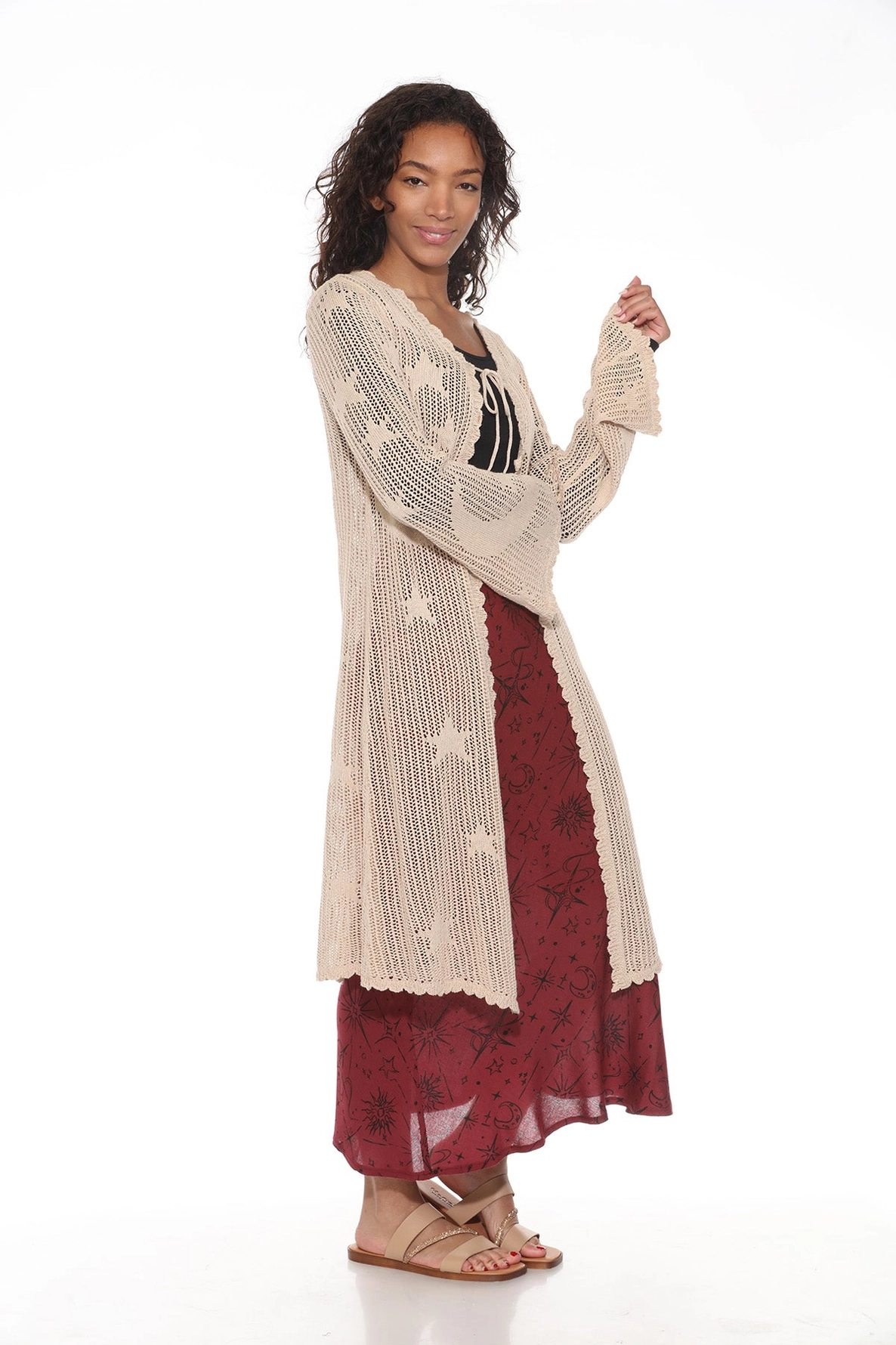 Kimono - Celestial Lace - Sand-hotRAGS.com