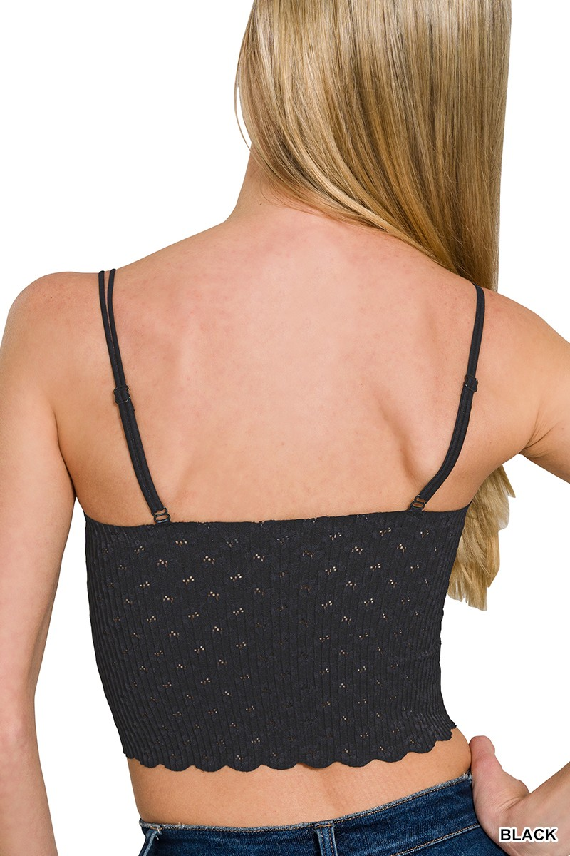 Tank Top - Seamless With Bra Pad - Black-hotRAGS.com
