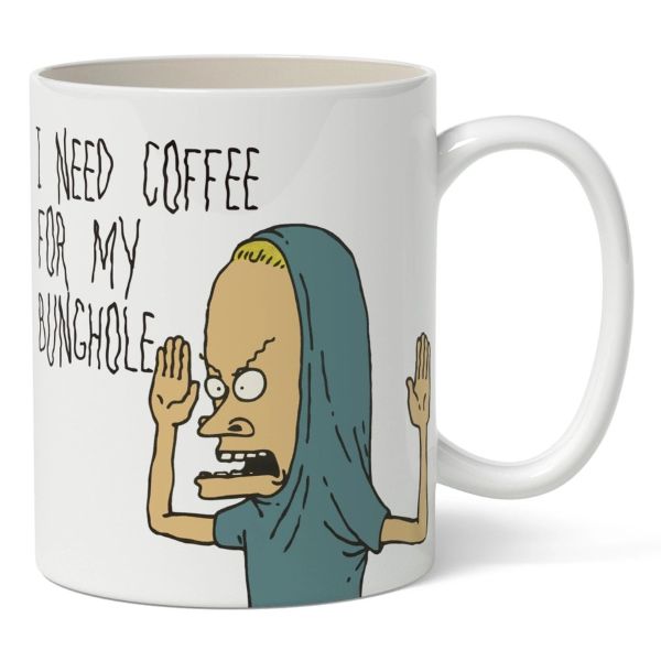 Mug - Beavis I Need Coffee - hotRAGS.com
