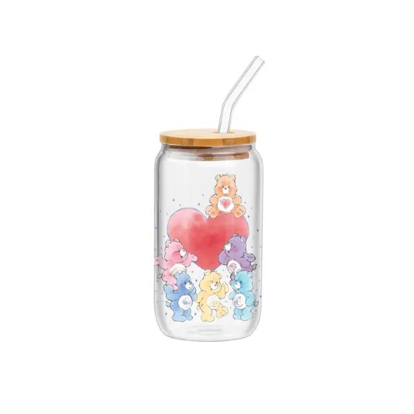 GLASS TUMBLER - CARE BEARS 16OZ-hotRAGS.com