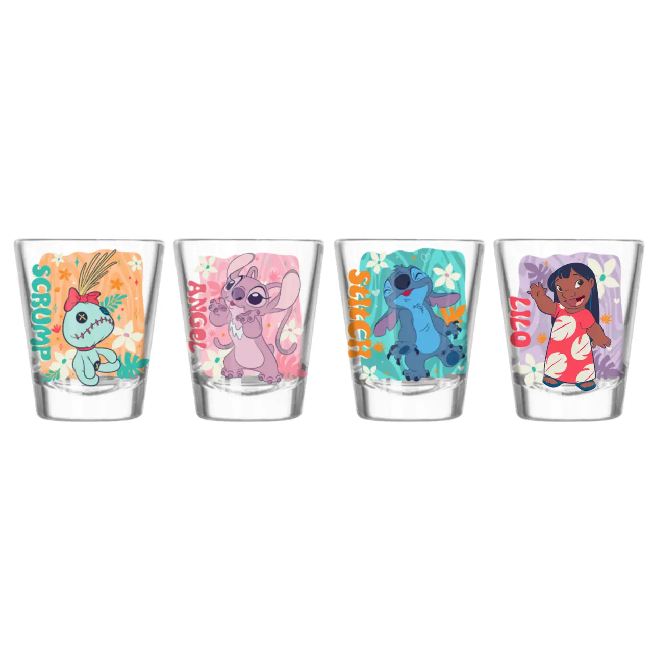 SHOT Glass Set - LILO And STITCH 4PC - 1.5oz-hotRAGS.com