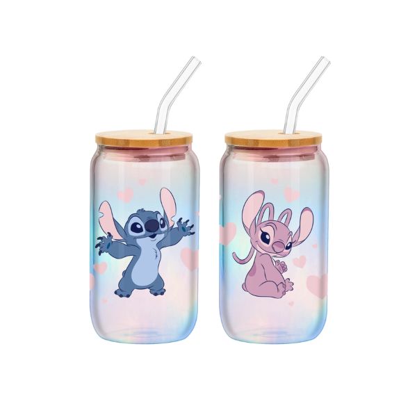 GLASS TUMBLER Set - 2PC STITCH ANGEL-hotRAGS.com