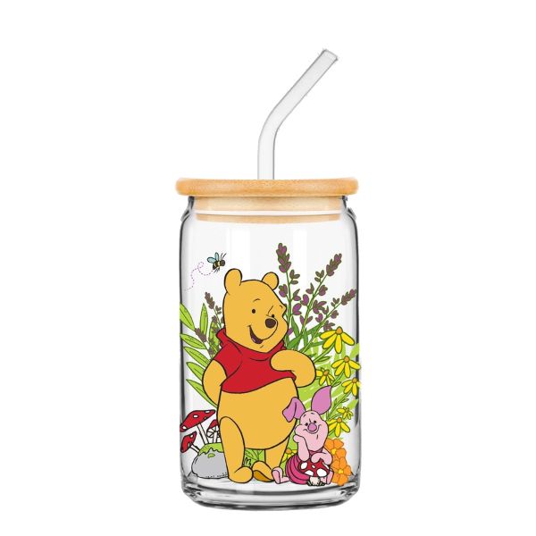 GLASS TUMBLER - WINNIE The POOH - 16OZ-hotRAGS.com