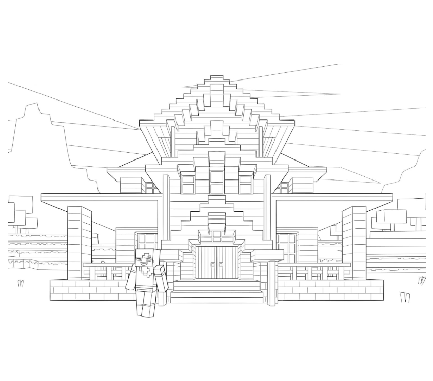 Coloring Book - The Official Minecraft Coloring Advent Book - hotRAGS.com