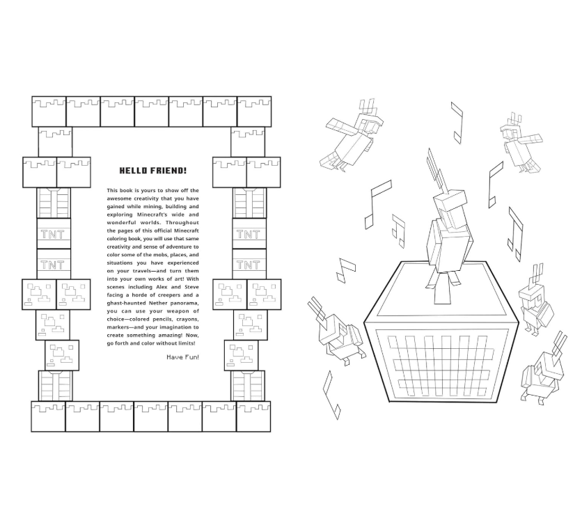 Coloring Book - The Official Minecraft Coloring Advent Book - hotRAGS.com