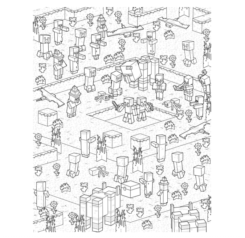 Coloring Book - The Official Minecraft Coloring Book - hotRAGS.com