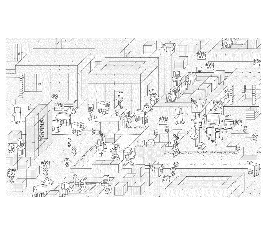 Coloring Book - The Official Minecraft Coloring Book - hotRAGS.com