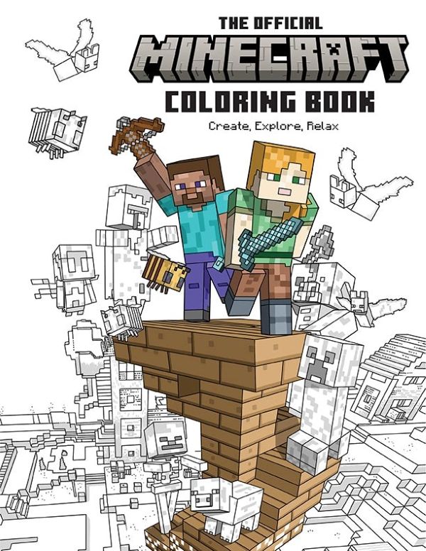 Coloring Book - The Official Minecraft Coloring Book - hotRAGS.com