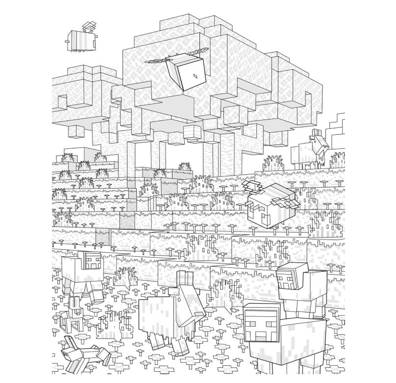 Coloring Book - The Official Mincraft Coloring Book Volume 2 - hotRAGS.com