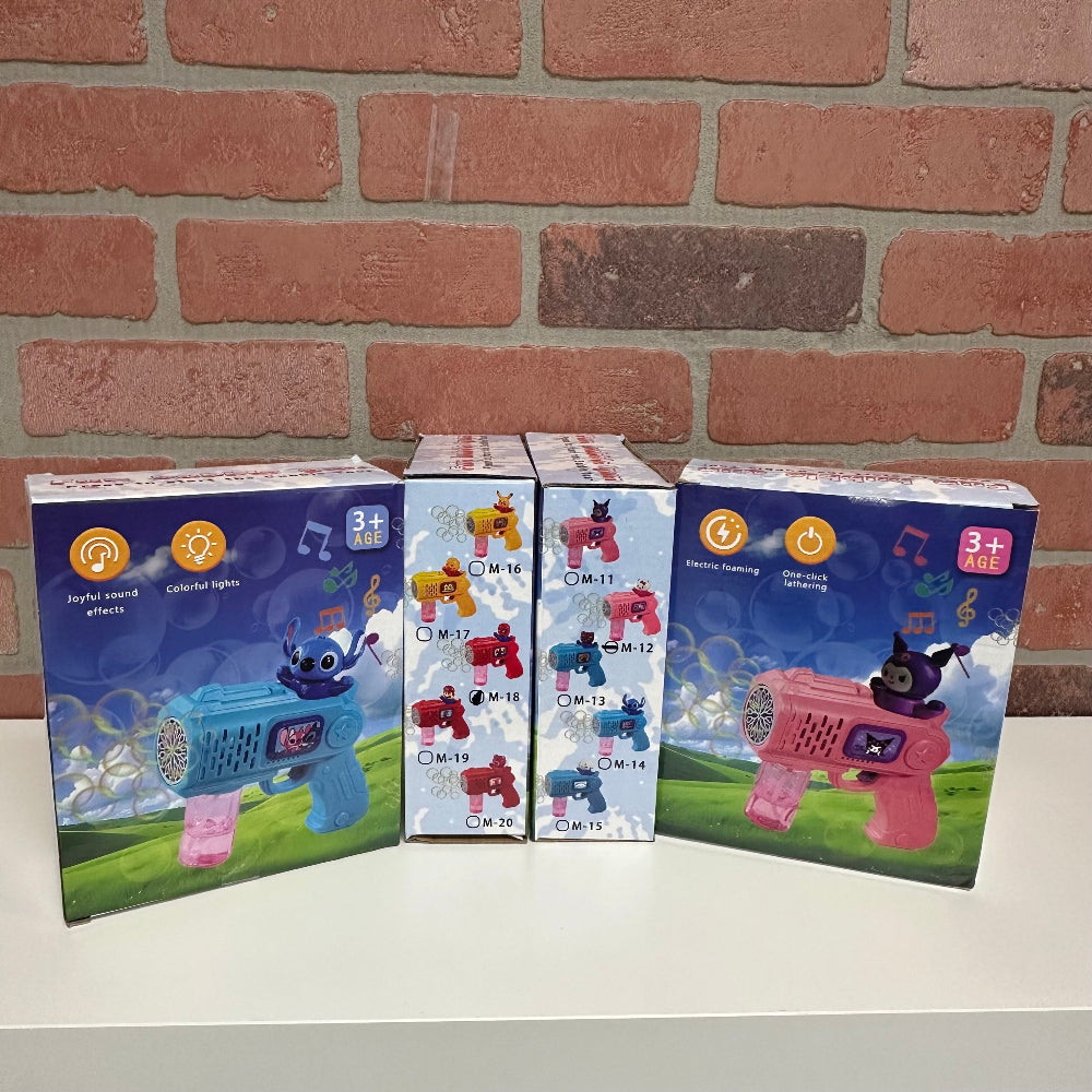 TOY - BUBBLE GUN With ASSORTED Characters-hotRAGS.com