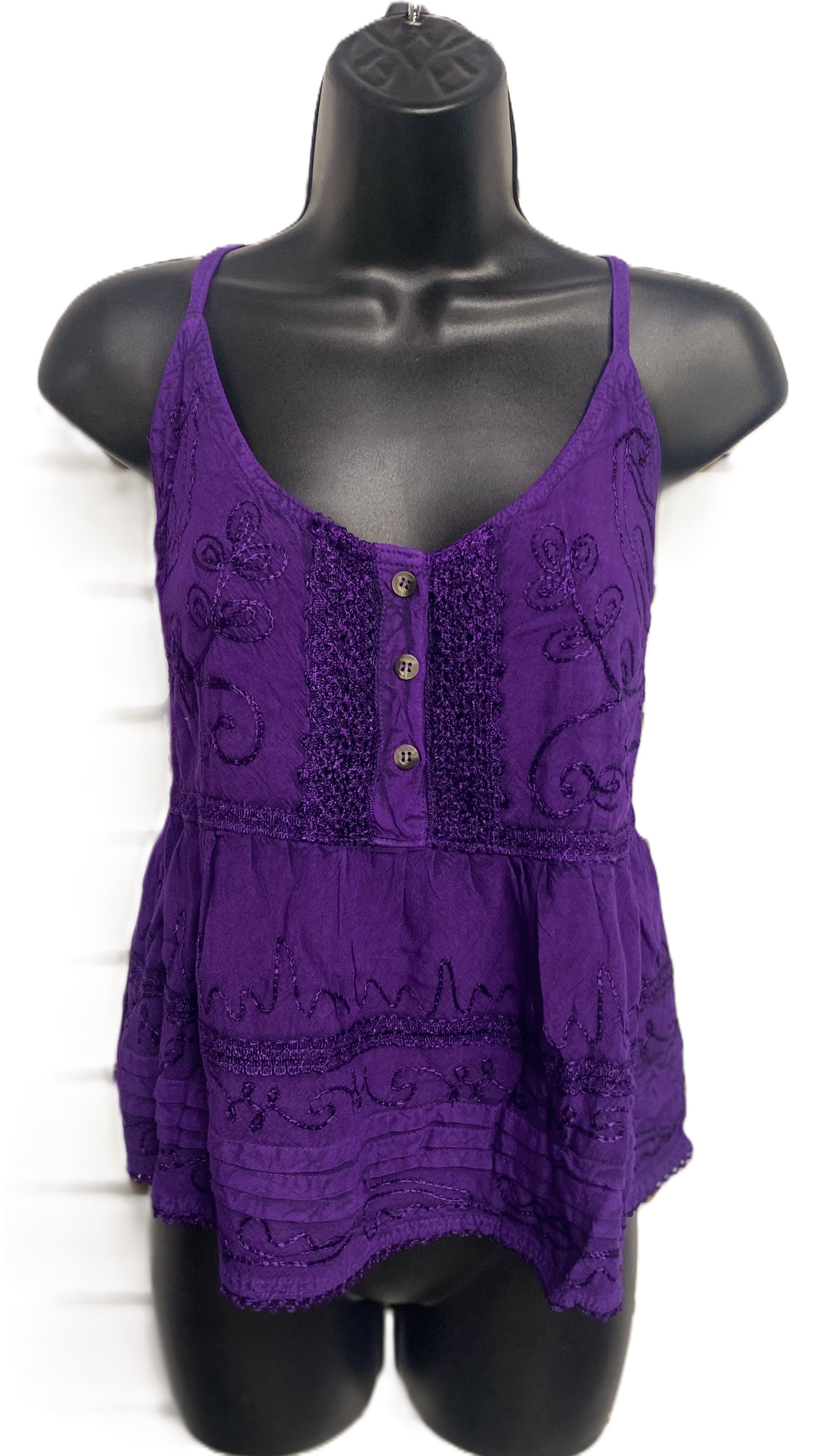 Jr Tank Top - Acid Wash Tank Top Buttons - hotRAGS.com