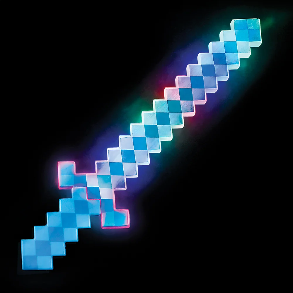 TOY - Light-Up Blue Pixel Sword 24in-hotRAGS.com