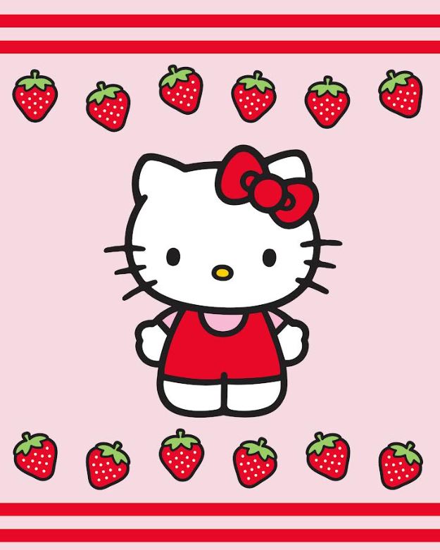 BLANKET - HELLO KITTY STRAWBERRY - 55"x75"-hotRAGS.com