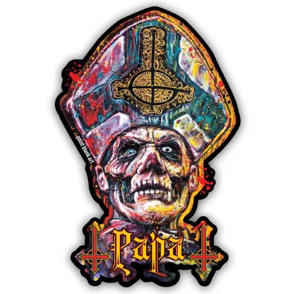 STICKER - GHOST (PAPA) VINYL-hotRAGS.com