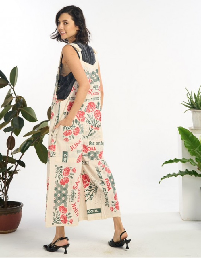 Overall - Wide Leg Recycled - Poppy - hotRAGS.com