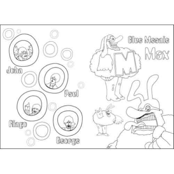 Book - Coloring Beatles Yellow Submarine - hotRAGS.com