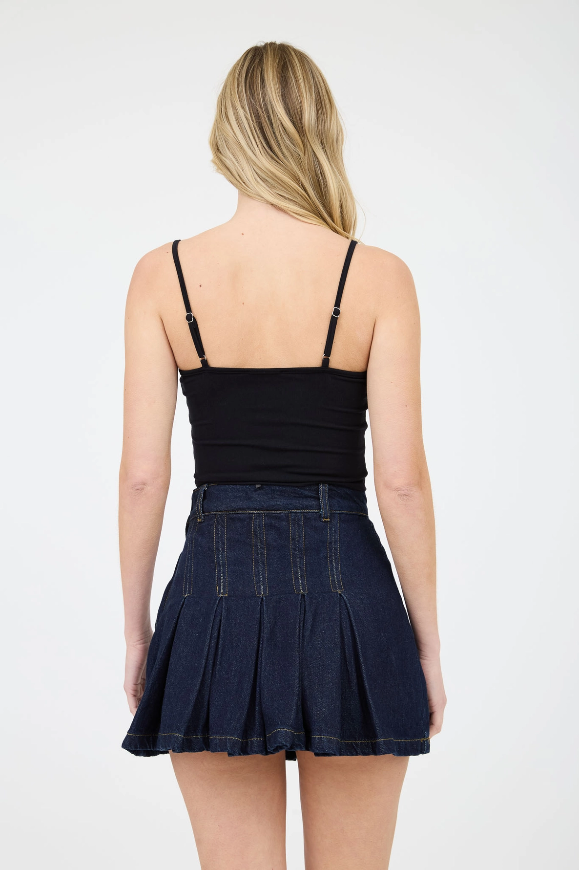 Tank Top Top - Crop Scallop Lace - Black - hotRAGS.com