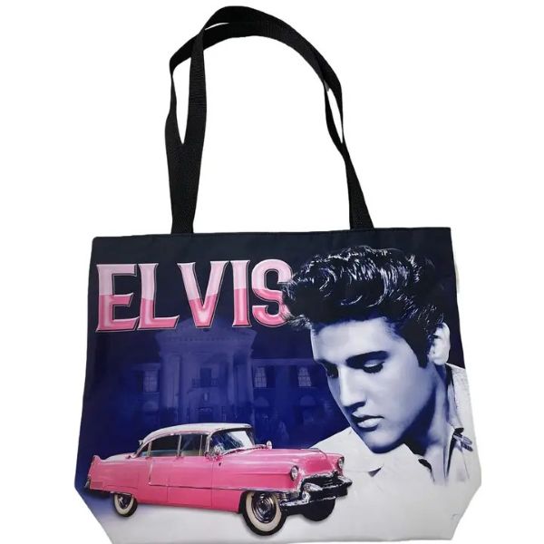 Bag - Tote Elvis Pink Cadillac-hotRAGS.com