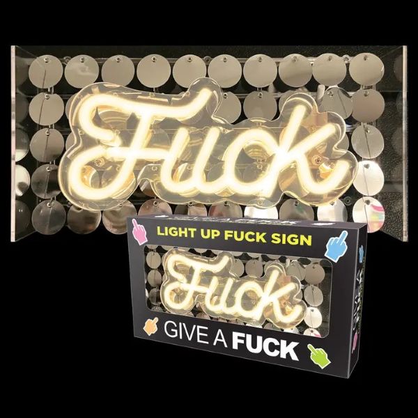 Light - Light Up Fuck Neon Sign - 6"x12" - hotRAGS.com