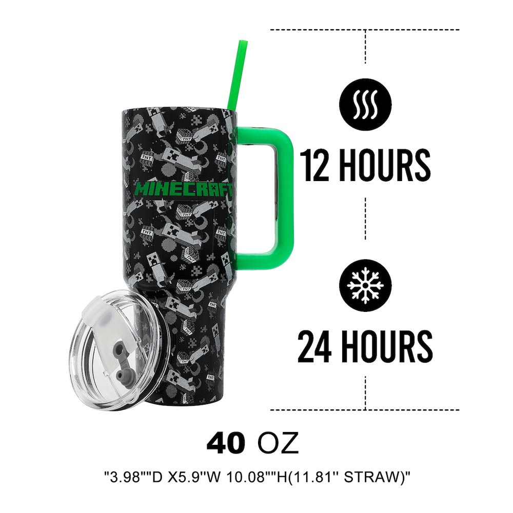 Tumbler - Stainless Steel Minecraft - 40oz - hotRAGS.com
