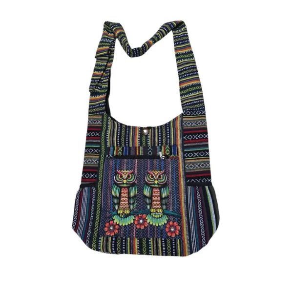 Bag - Cotton Side Pocket Owl - hotRAGS.com