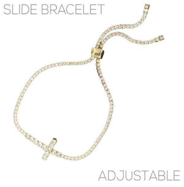 Bracelet - Cross - Gold - hotRAGS.com