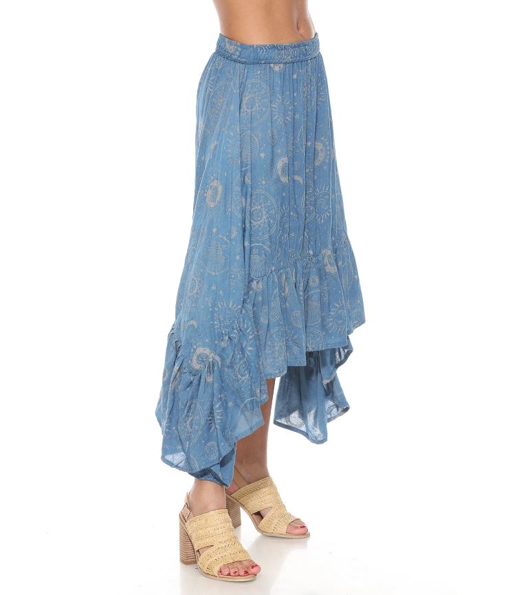 Skirt - Celestial Ruffle Fairy - Blue - hotRAGS.com