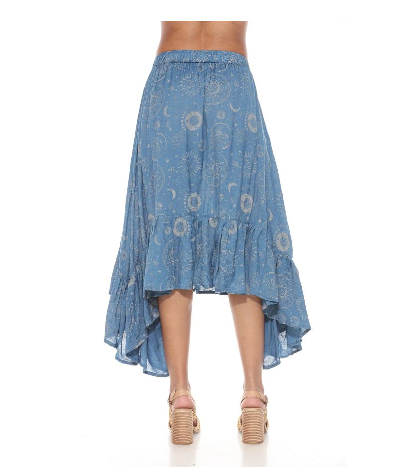 Skirt - Celestial Ruffle Fairy - Blue - hotRAGS.com