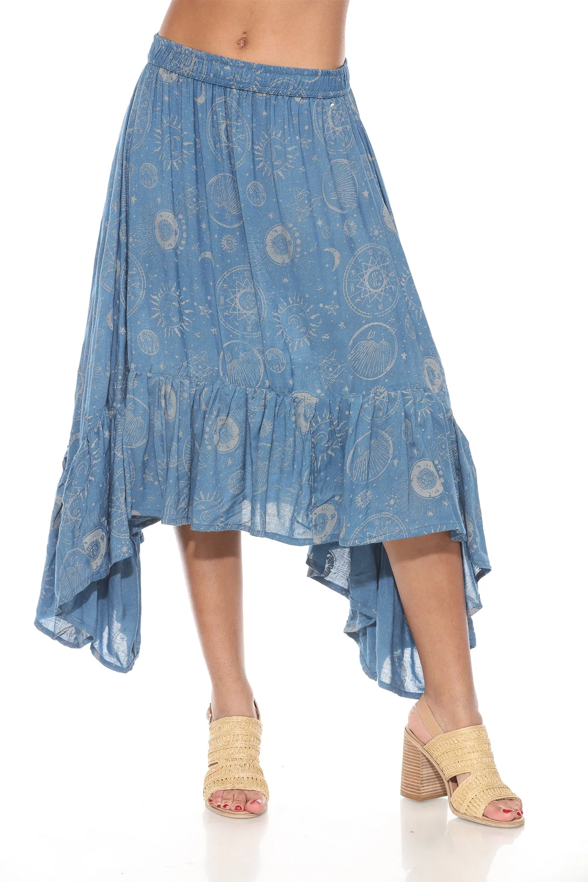 Skirt - Celestial Ruffle Fairy - Blue - hotRAGS.com