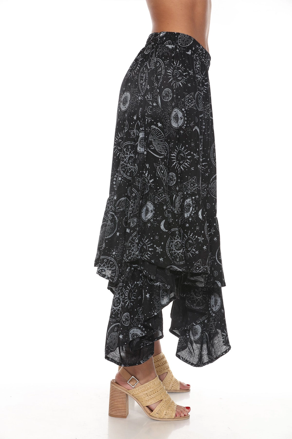 Skirt - Celestial Ruffle Fairy - Black - hotRAGS.com