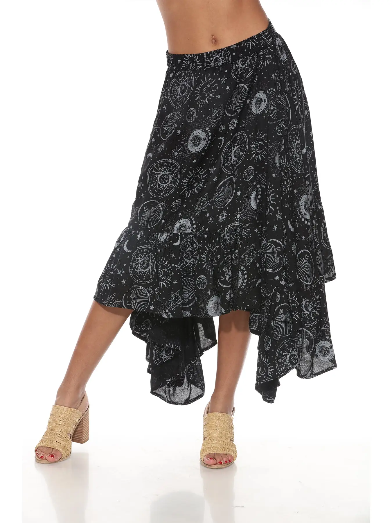Skirt - Celestial Ruffle Fairy - Black - hotRAGS.com