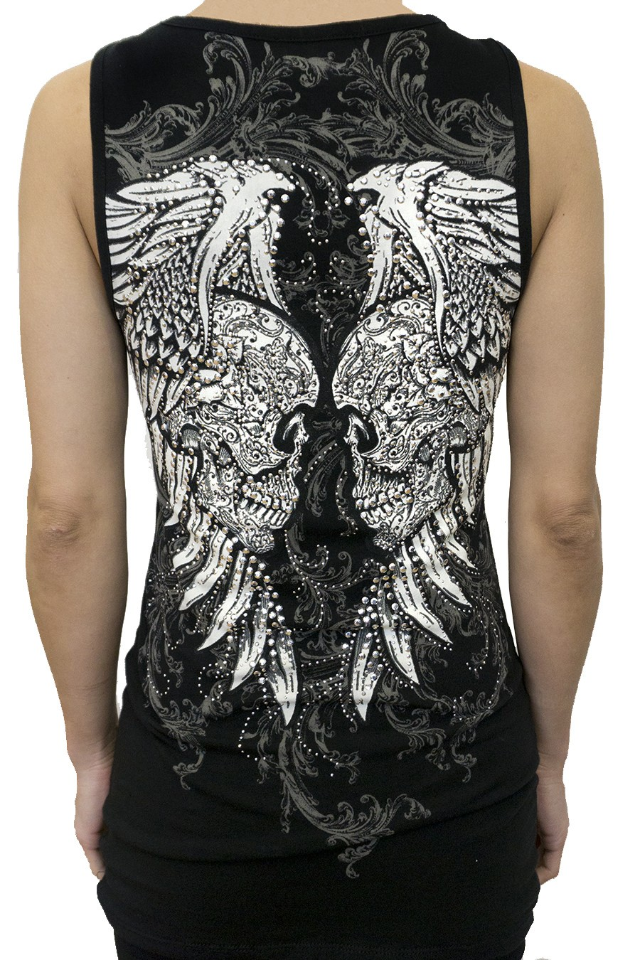 Jr Tank Top - Skull Wings - hotRAGS.com