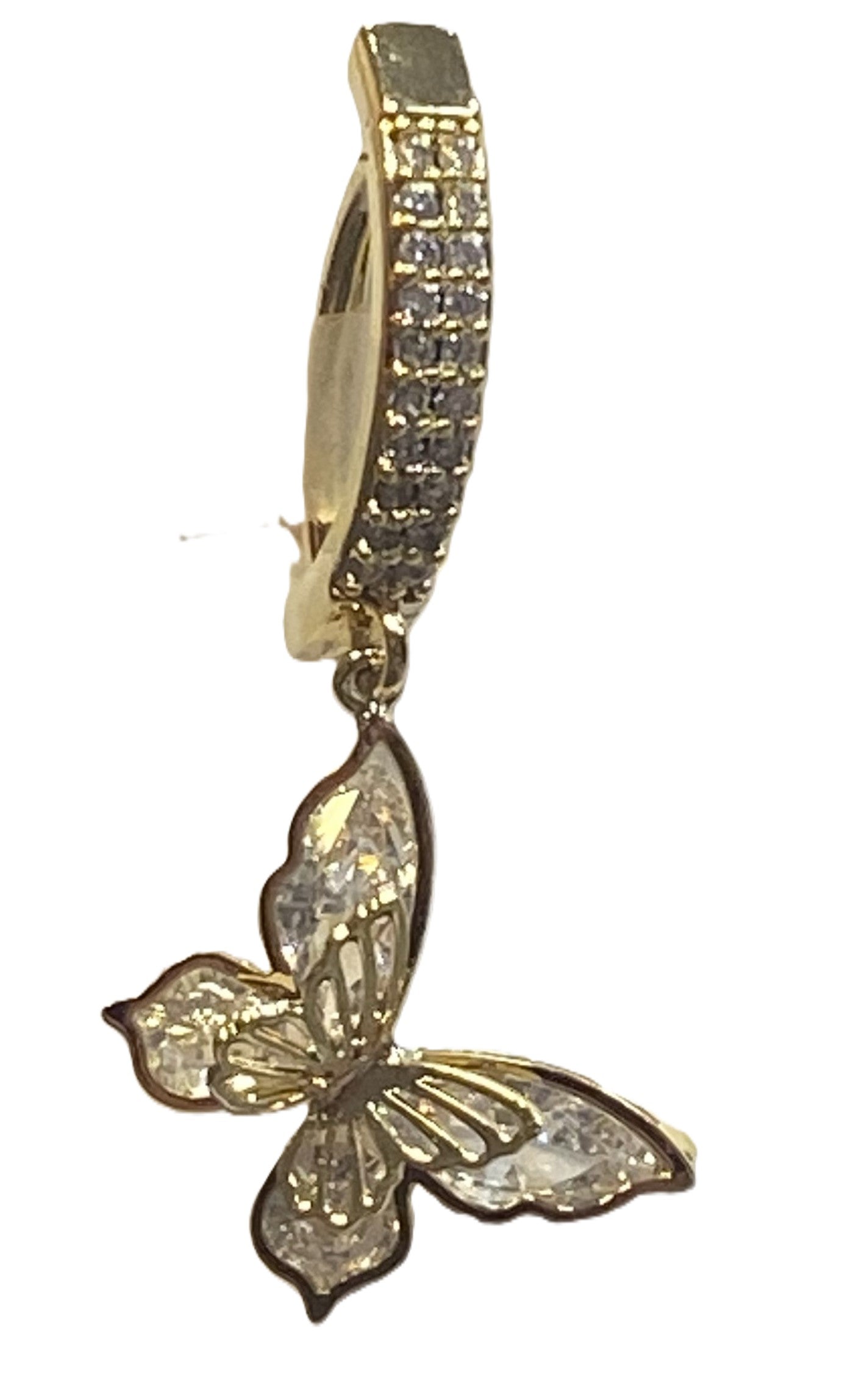 Belly Ring - Hinged Butterfly - Gold - hotRAGS.com