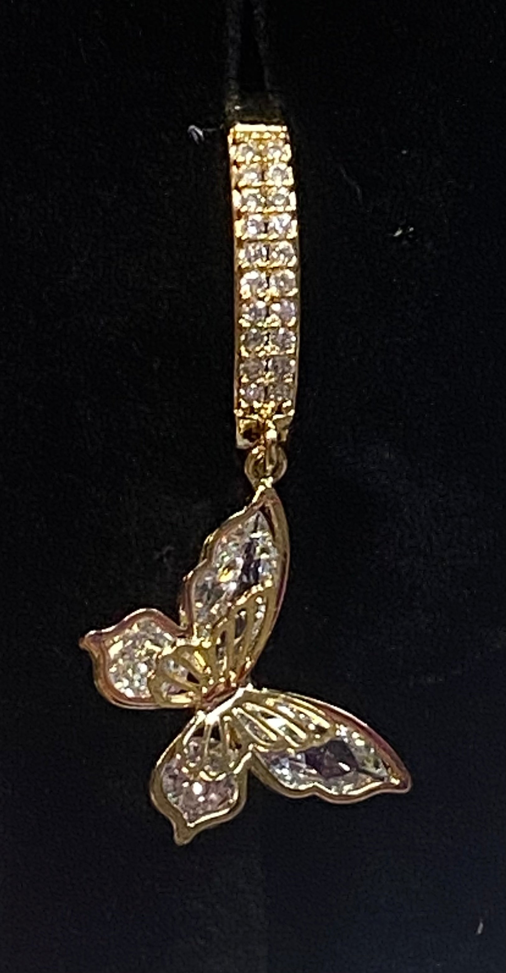 Belly Ring - Hinged Butterfly - Gold - hotRAGS.com