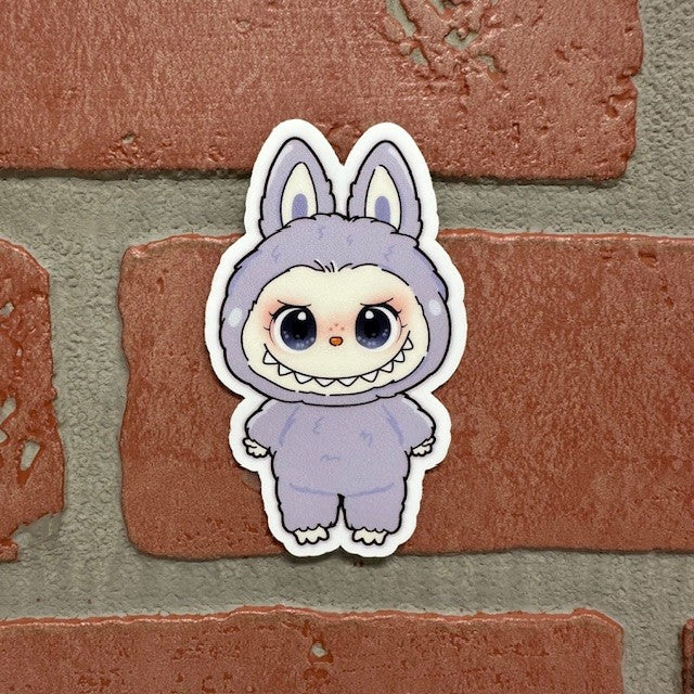 Sticker Labubu Pastel Purple
